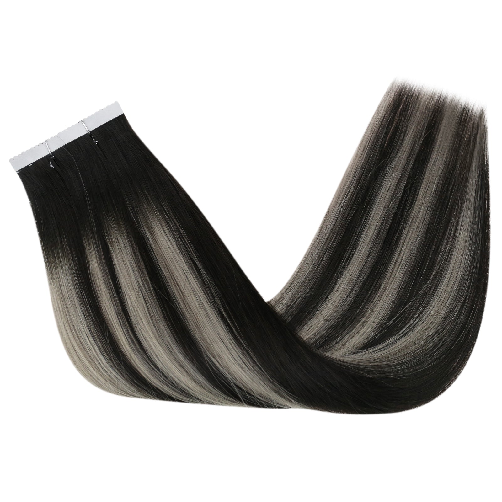 Silver Highlight Tape-In Hair Extensions - Image 5