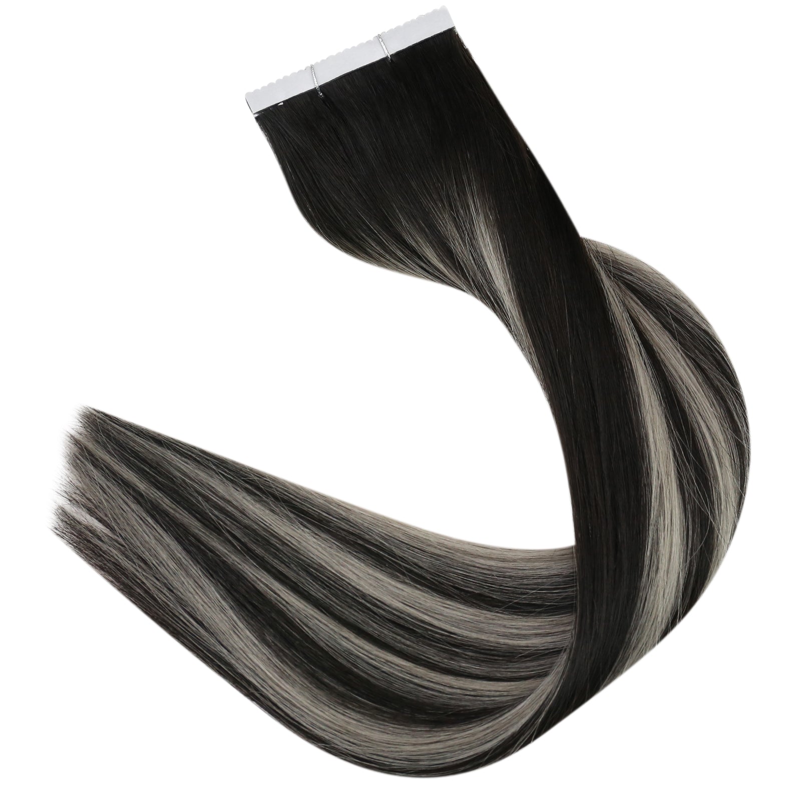 Silver Highlight Tape-In Hair Extensions - Image 6