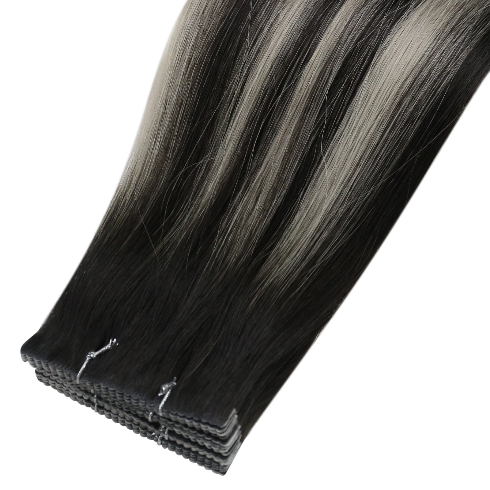 Silver Highlight Tape-In Hair Extensions - Image 12