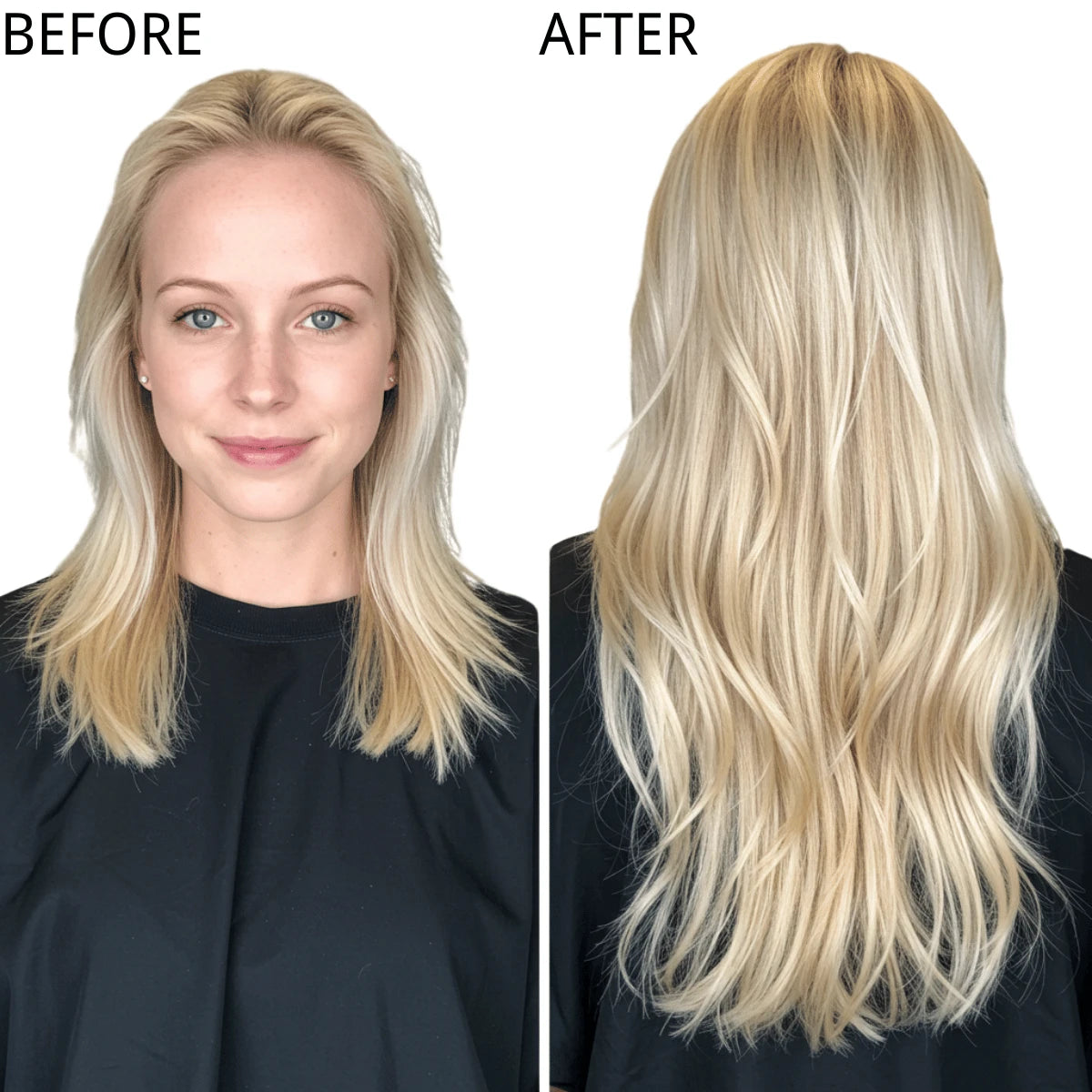 Genius Weft Human Hair Bundles Light Brown Platinum Blonde - Image 2